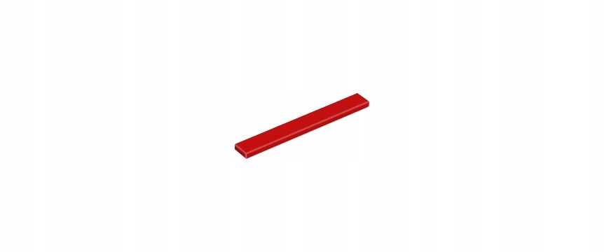 LEGO Płytka gładka czerwona 1x8 tile - 4162
