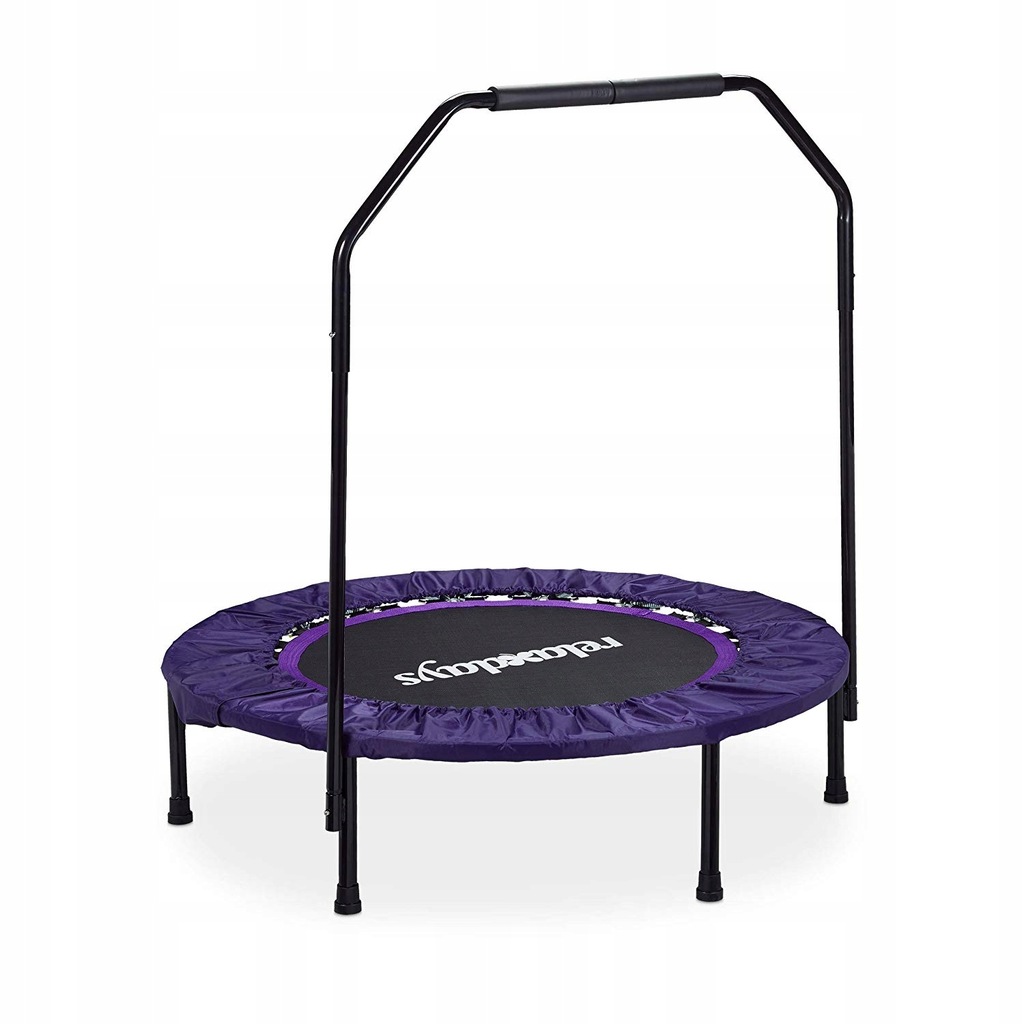 Relaxdays Fitness trampolina z uchwytem 102 cm