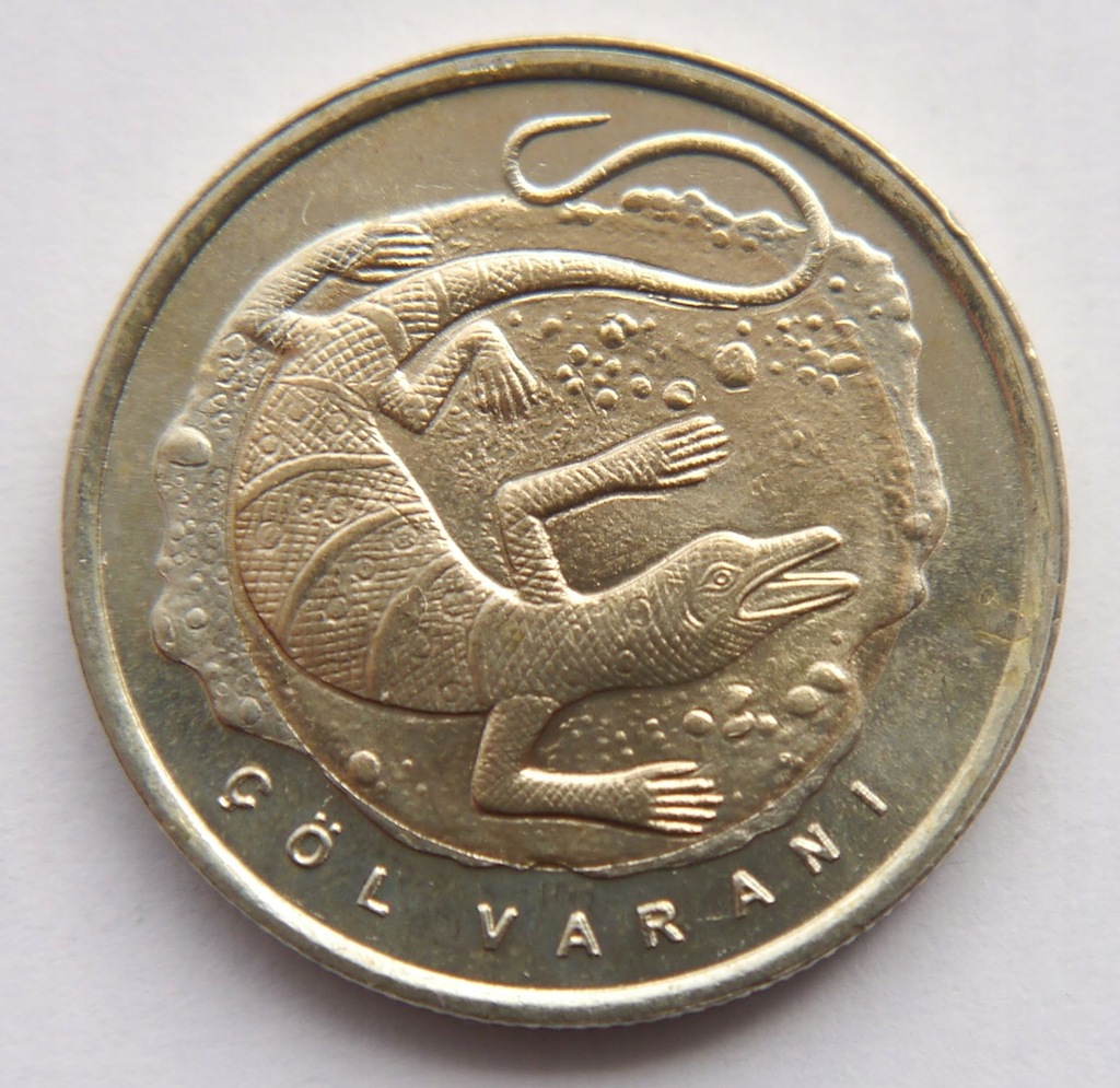 27 TURCJA 1 LIRA 2015 BIMETAL JASZCZURKA OD 1 ZŁ