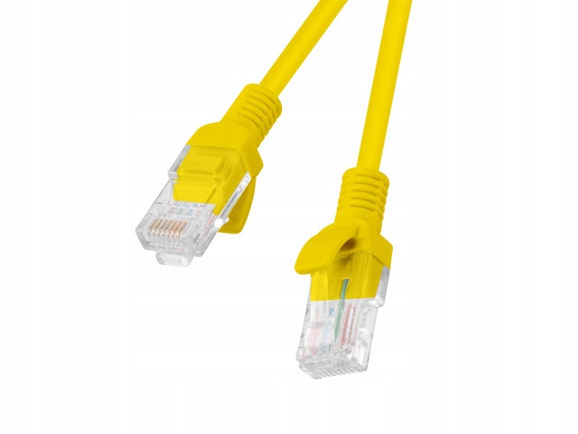 Kabel krosowy patchcord U/UTP kat.6 0,25m żółty PCU6-10CC-0025-Y