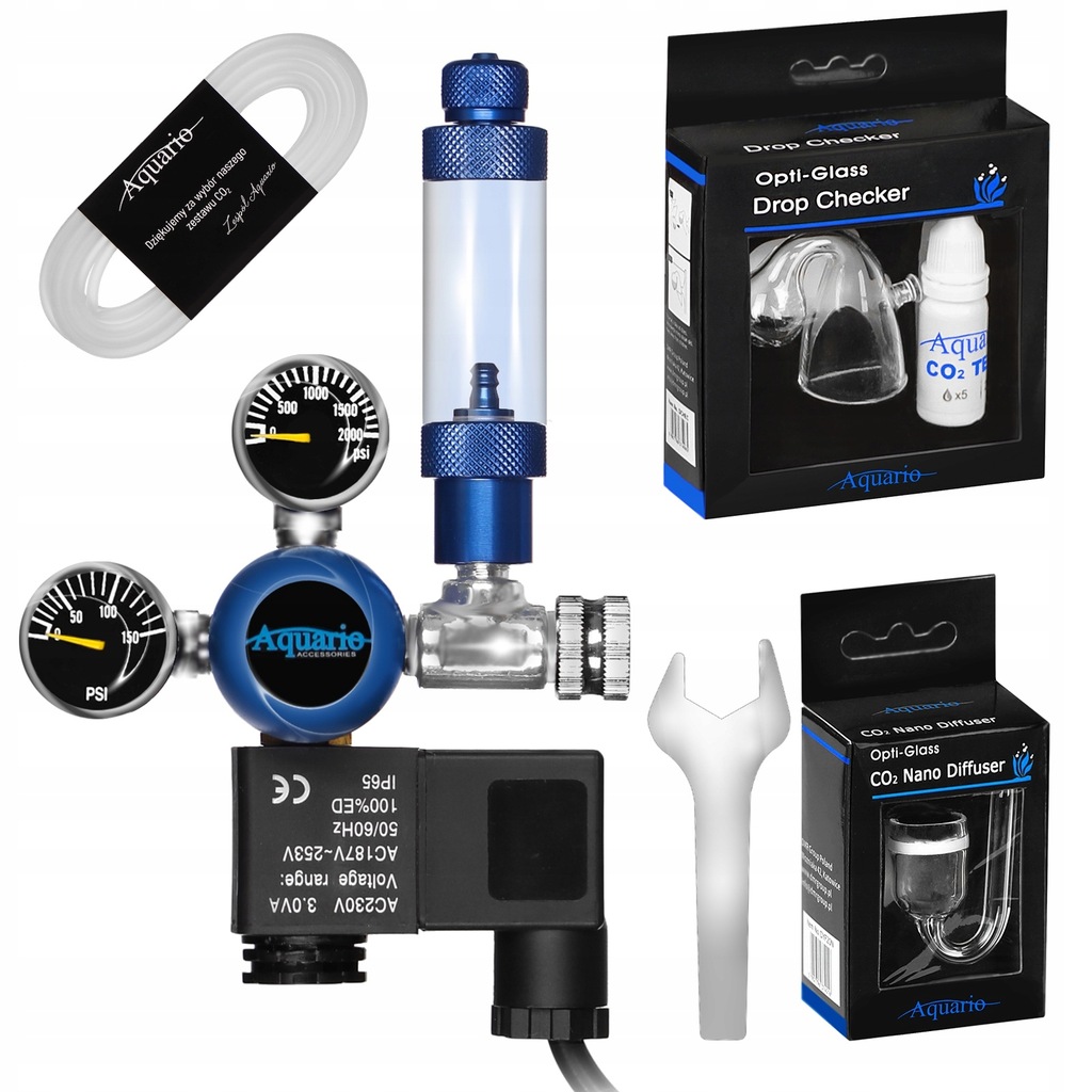 Aquario BLUE Professional - zestaw CO2 z elektroza