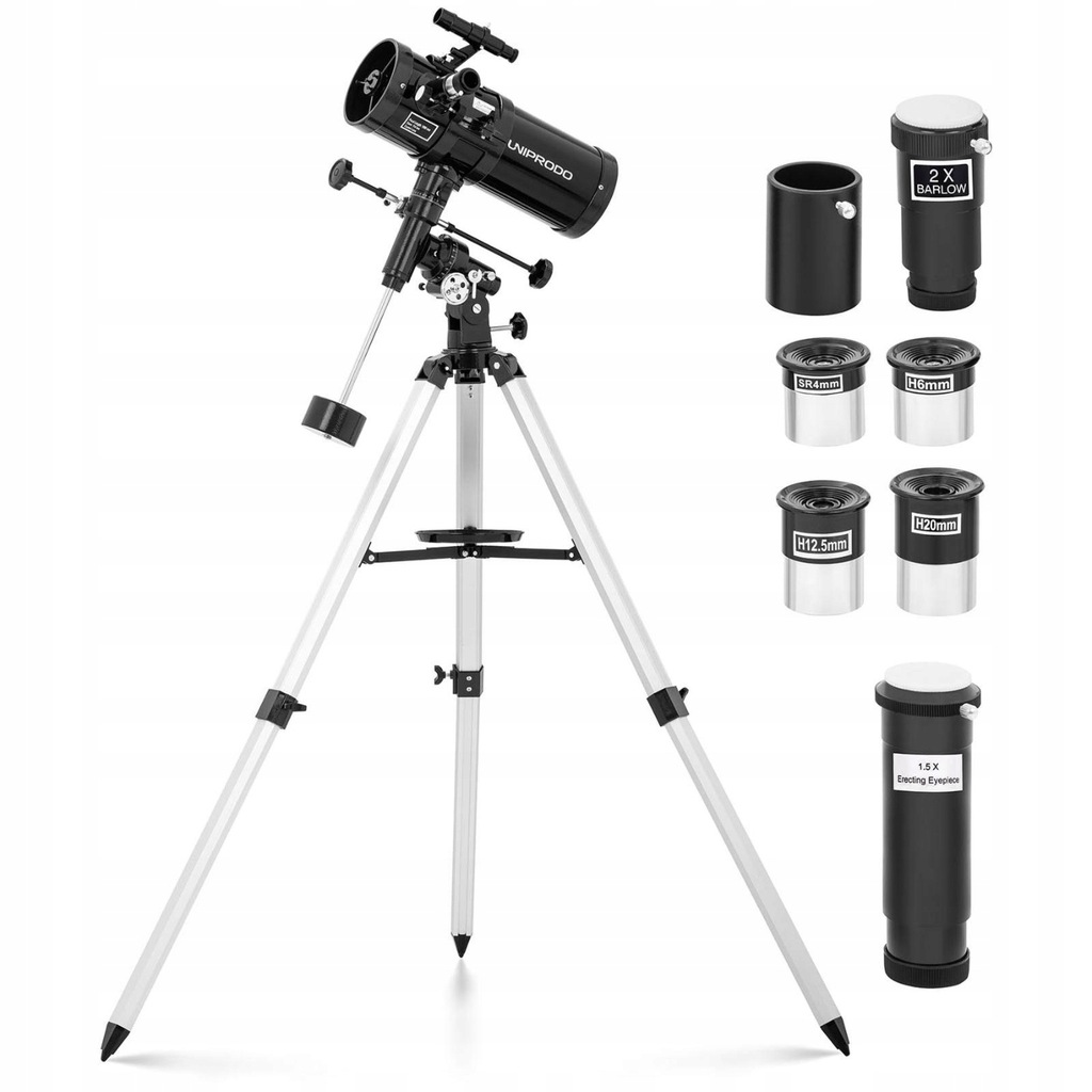 TELESKOP ASTRONOMICZNY LUNETA 114mm 1000mm STATYW