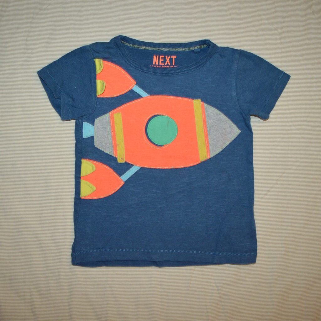 NEXT T-SHIRT BLUZKA RAKIETA 12-18m 86