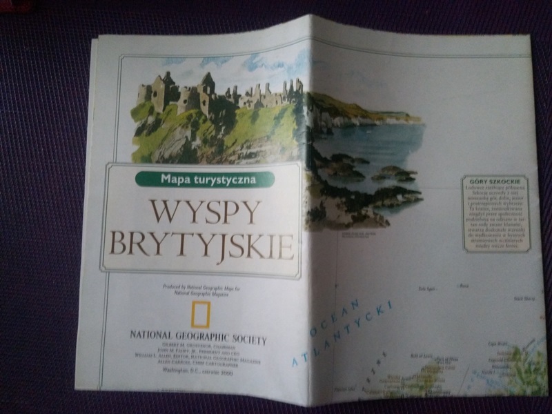 WYSPY BRYTYJSKIE CIEKAWA MAPA