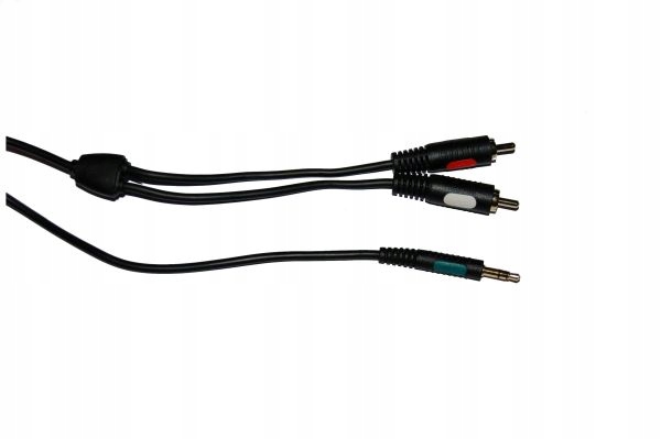 Kabel wtyk 3,5 stereo / 2xRCA 1,2m Prolink CL