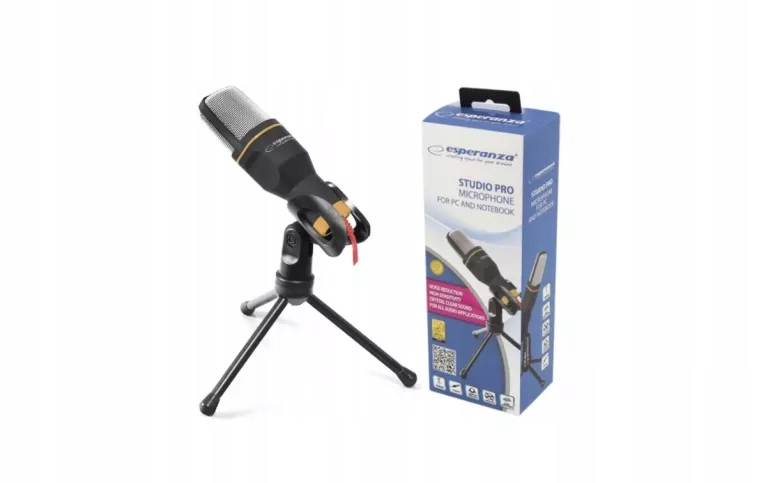 MIKROFON POJEMNOŚCIOWY BIURKOWY +STATYW JACK 3,5MM