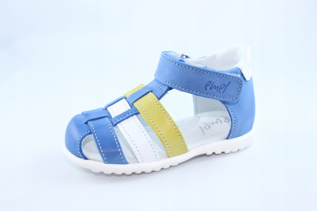 EMEL E1078-14 sandałki,sandały kryte niebiesk r 22