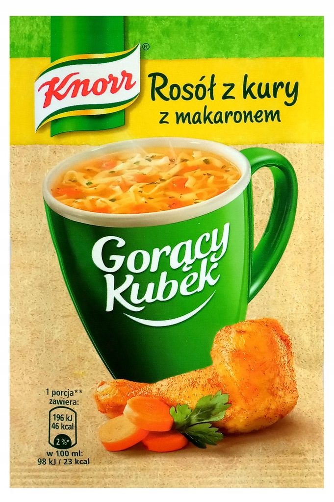 Gorący kubek Knorr rosół z makaronem 2 x 12 g