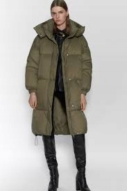 Kurtka ZARA WATER REPELLENT damska puchowa r. S