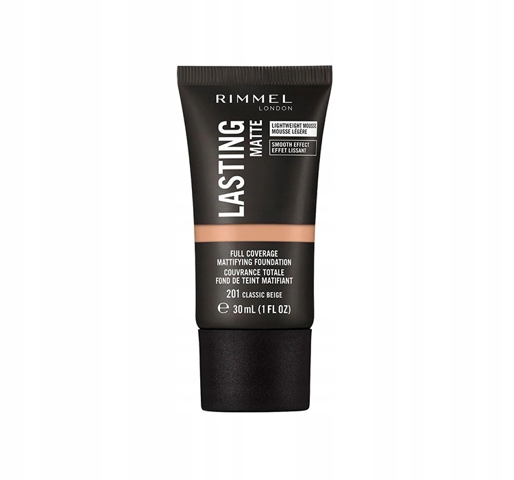 RIMMEL LASTING MATTE PODKŁAD W PŁYNIE MATUJĄCY 201 CLASSIC BEIGE