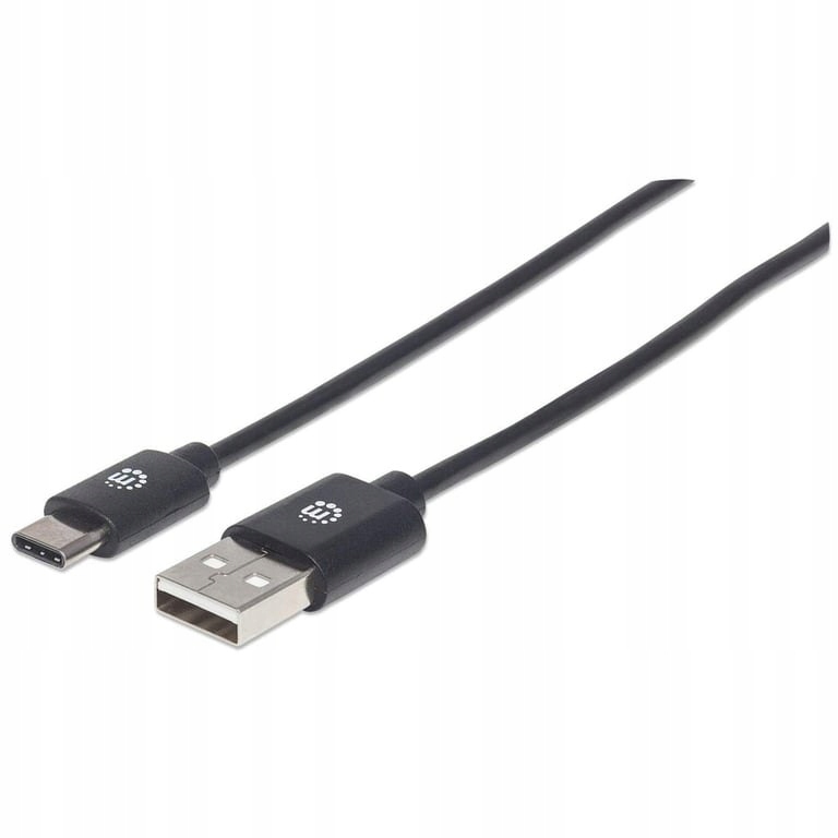 Manhattan 354929 kabel USB 2 m USB 2.0 USB A USB C Czarny