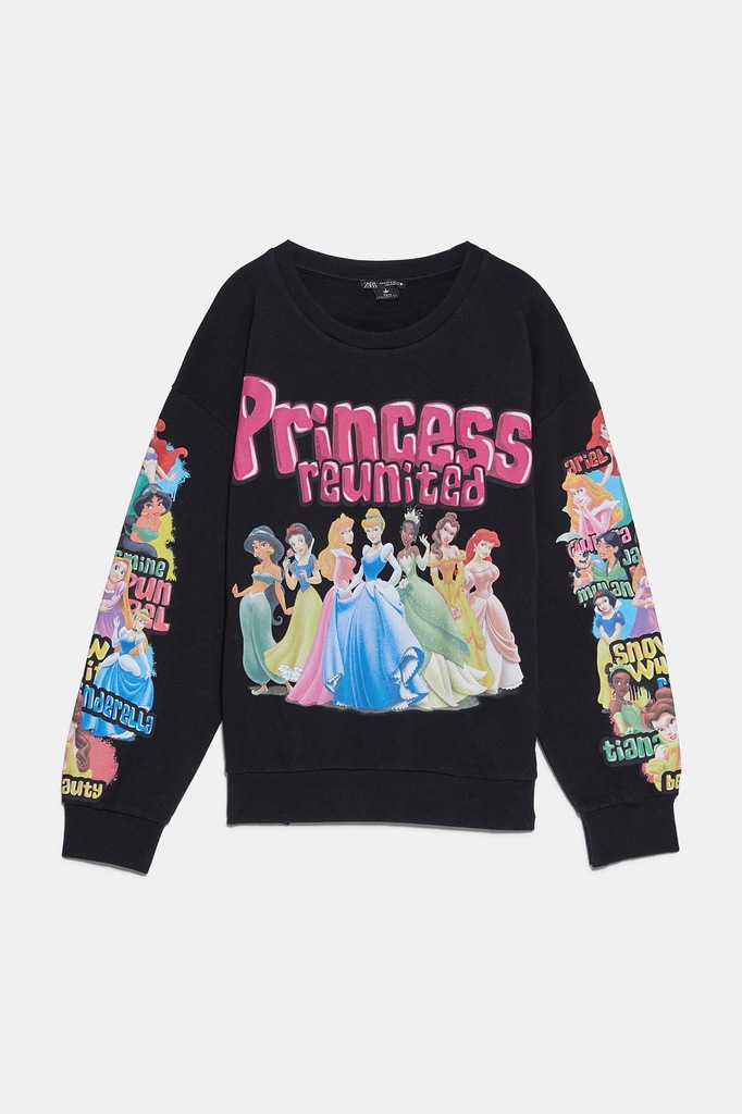 ZARA Luksusowa BLUZA Disney Princess Księżniczki S