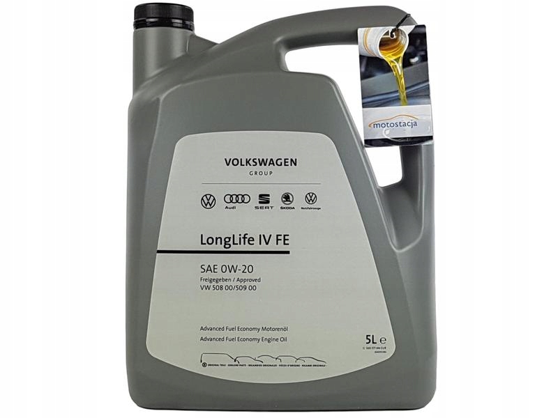 OE VAG LONGLIFE IV 0W20 VW 508.00/509.00 5L - 8884612174 - oficjalne ...