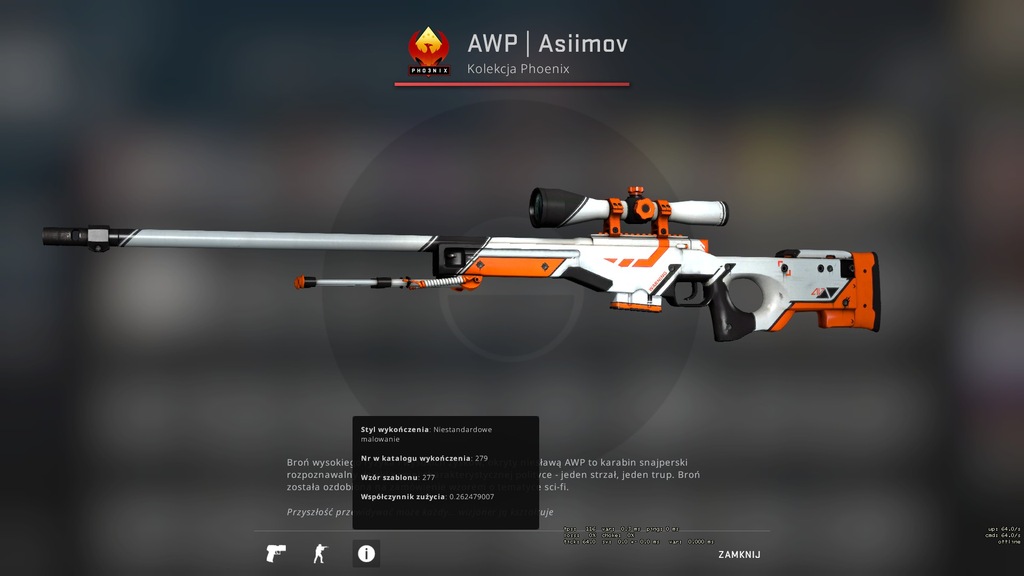 AWP ASIIMOV FT SKIN CS