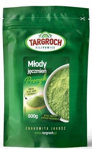 TARGROCH MŁODY JĘCZMIEŃ W PROSZKU 500 G ZIELONY