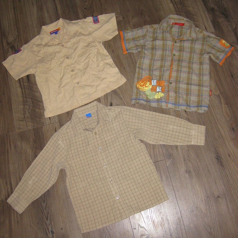 ZESTAW 3 koszule chłopięce 2-3 lata 98-104 cm