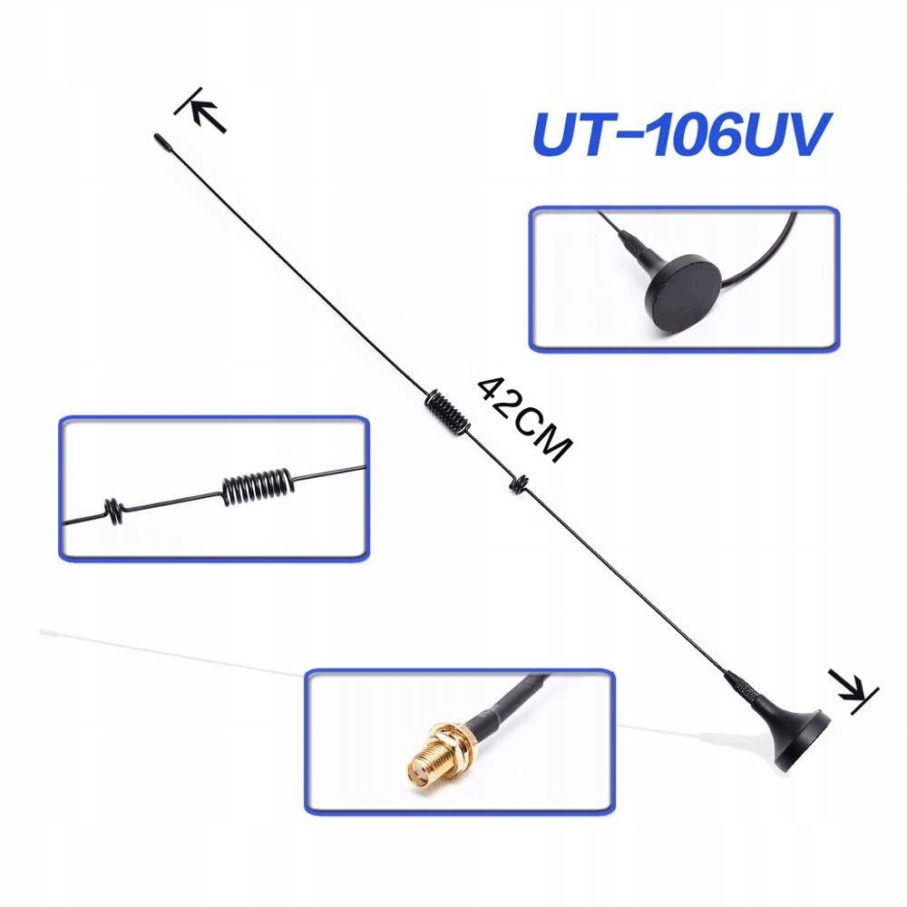 Купить АНТЕННА NAGOYA UT-106UV для Baofeng UV5R UV82 UV6R: отзывы, фото, характеристики в интерне-магазине Aredi.ru