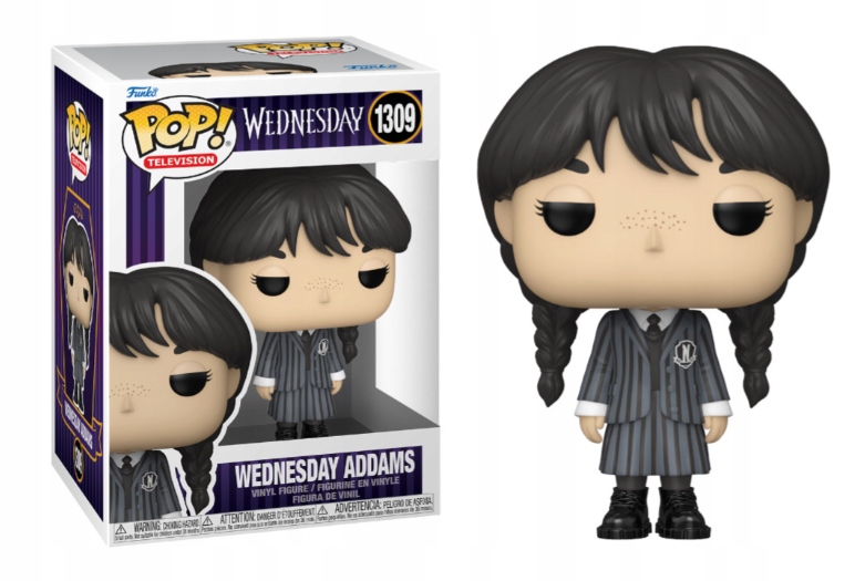 Funko POP! WEDNESDAY: WEDNESDAY ADDAMS Vinyl Figure with protector case