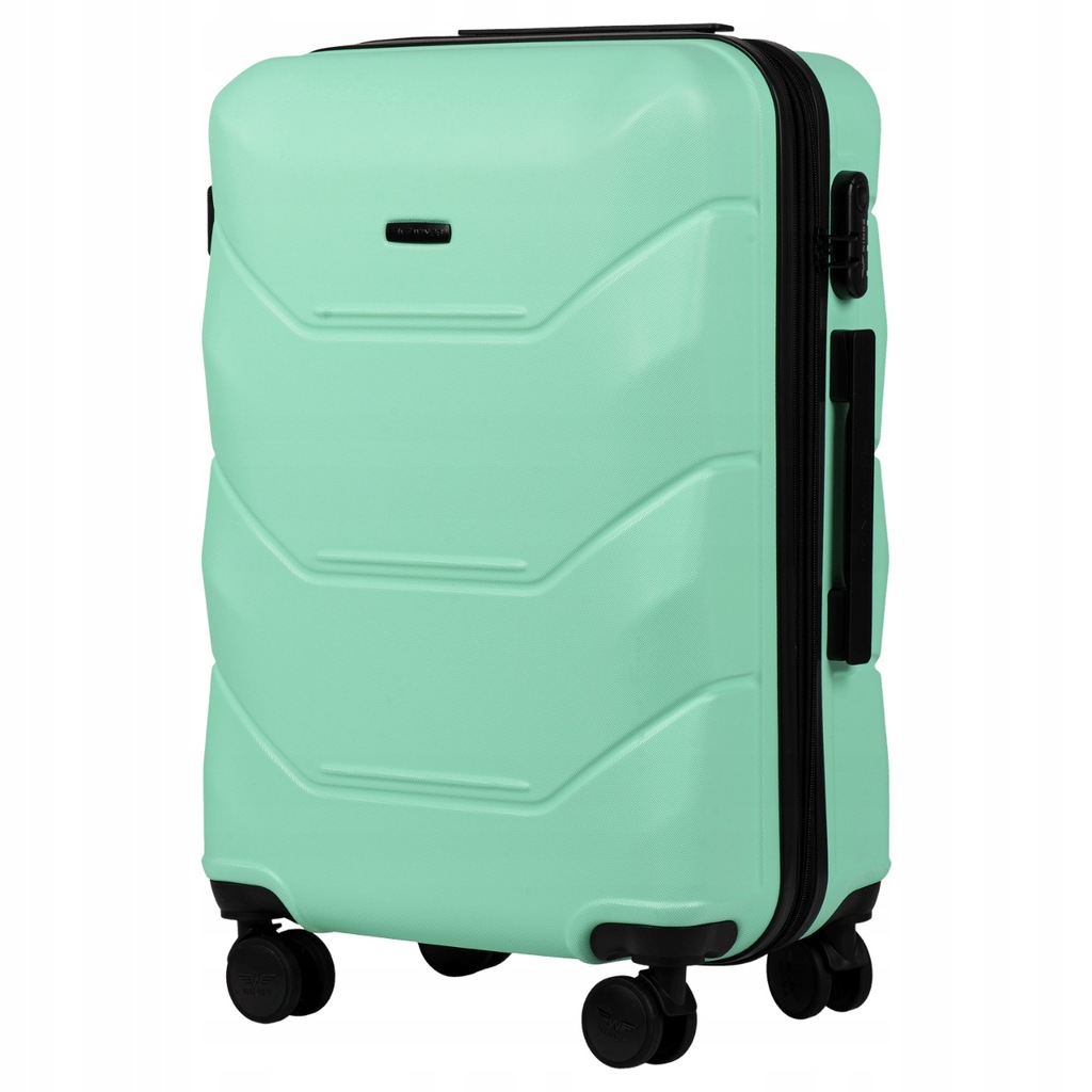 148 PEACOCK, Walizka średnia ABS+ M Wings, LIGHT GREEN