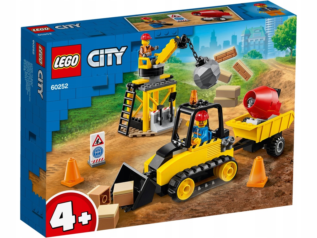 Lego City 60252 Buldożer budowlany Klocki