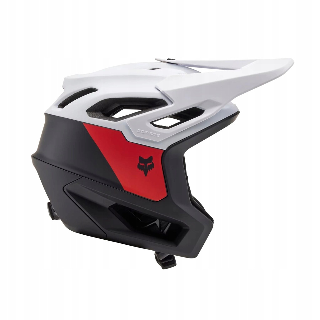 KASK ROWEROWY FOX DROPFRAME PRO NYF BLACK/WHI M