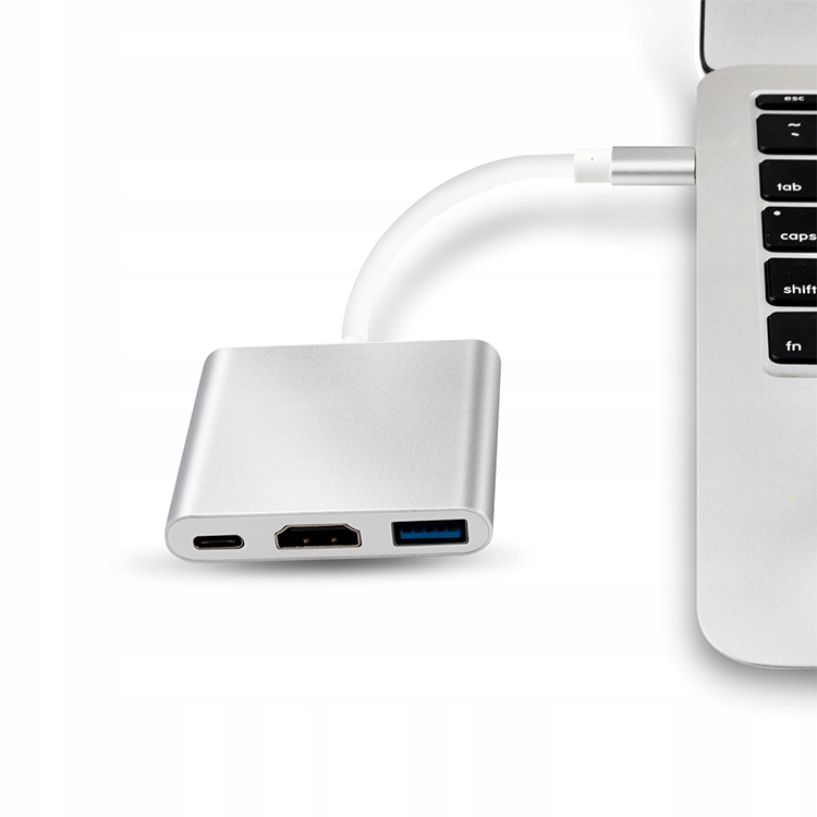 Купить Адаптер 3-в-1 HUB USB-C HDMI 4K MacBook: отзывы, фото, характеристики в интерне-магазине Aredi.ru