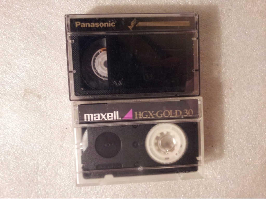 2 x kaseta taśma VHS-C Panasonic Maxwell 45/30min