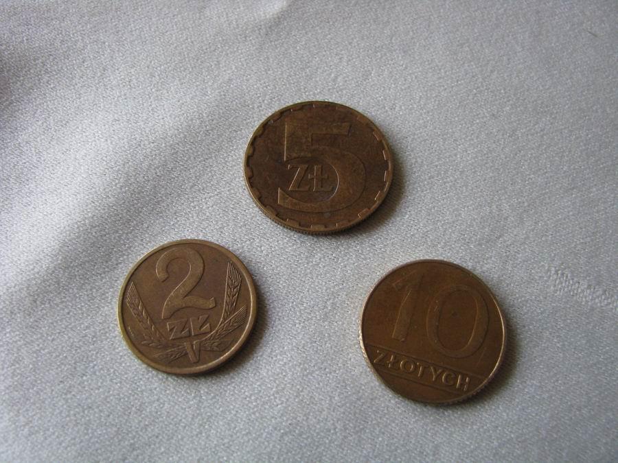 TRZY MONETY 2, 5, 10 ZŁOTYCH