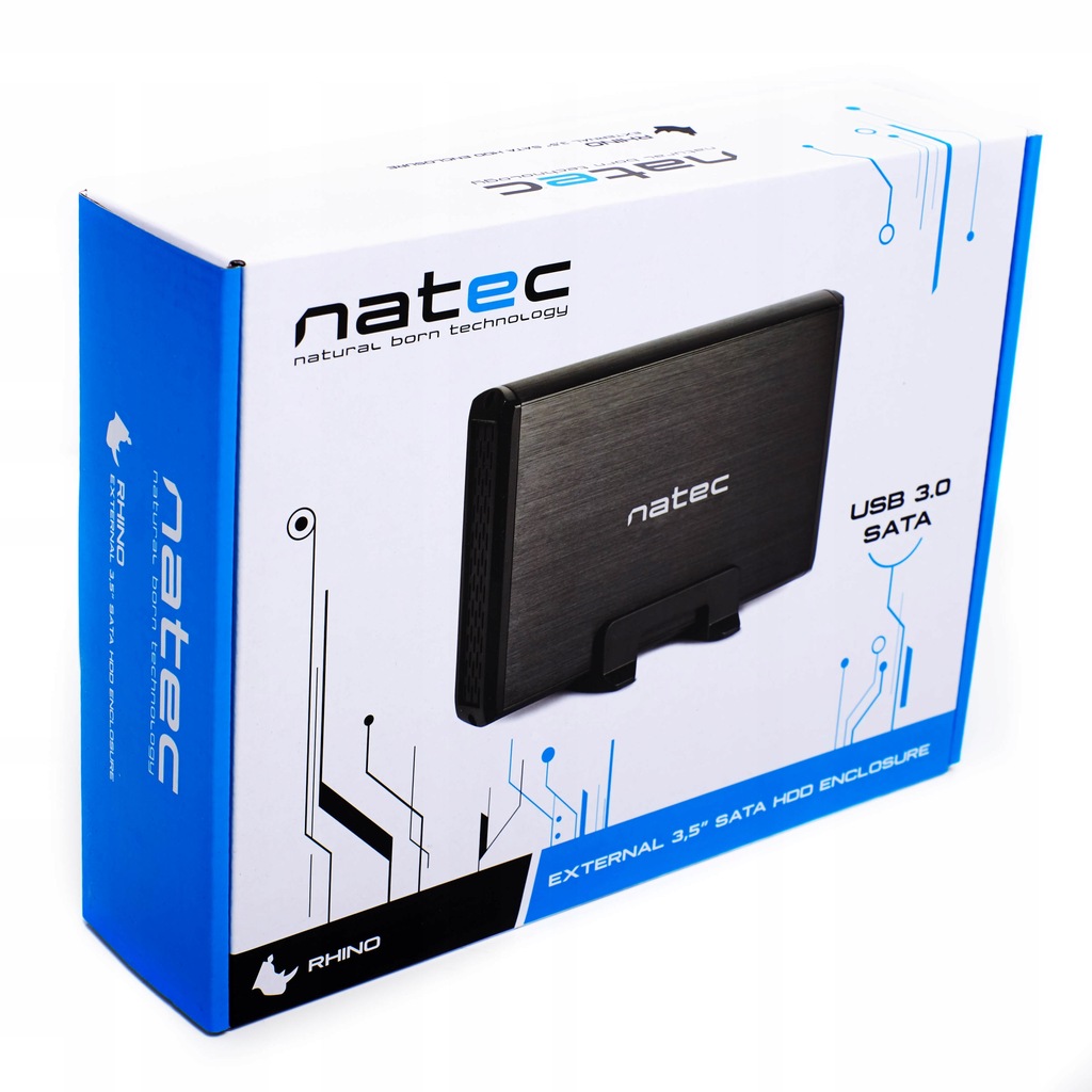 Купить КОРПУС ДЛЯ 3.5 ​​USB 3.0 ДИСКА NATEC RHINO + АКСЕССУАРЫ: отзывы, фото, характеристики в интерне-магазине Aredi.ru