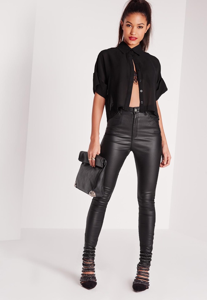 MISSGUIDED ASOS CROP TOP KRÓTKA KOSZULA 34