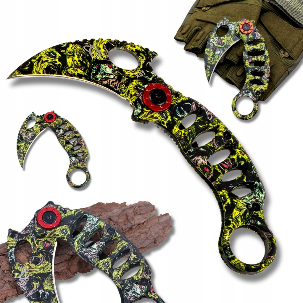 NÓŻ KARAMBIT KOLOROWY MK-3 | CS:GO | LINER LOCK |