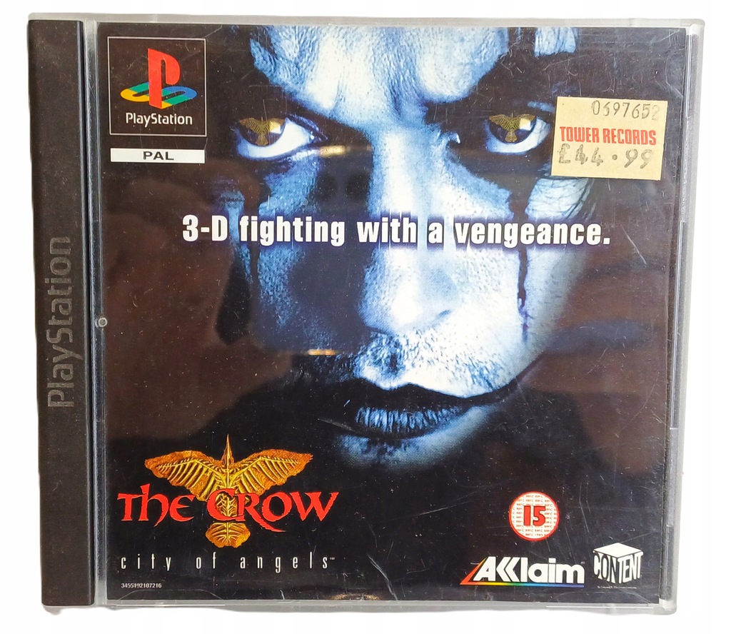 THE CROW CITY OF ANGELS UNIKAT ANG PSX KOMPLET