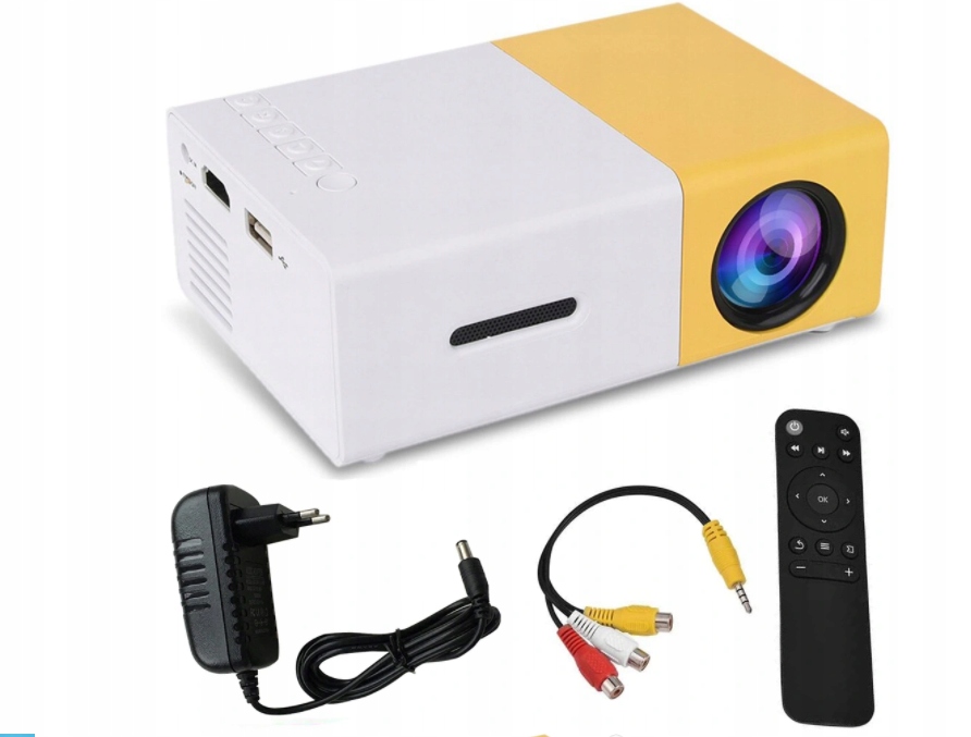 MINI PROJEKTOR RZUTNIK PRZENOŚNY 1920X1080 FULL HD 10852588226