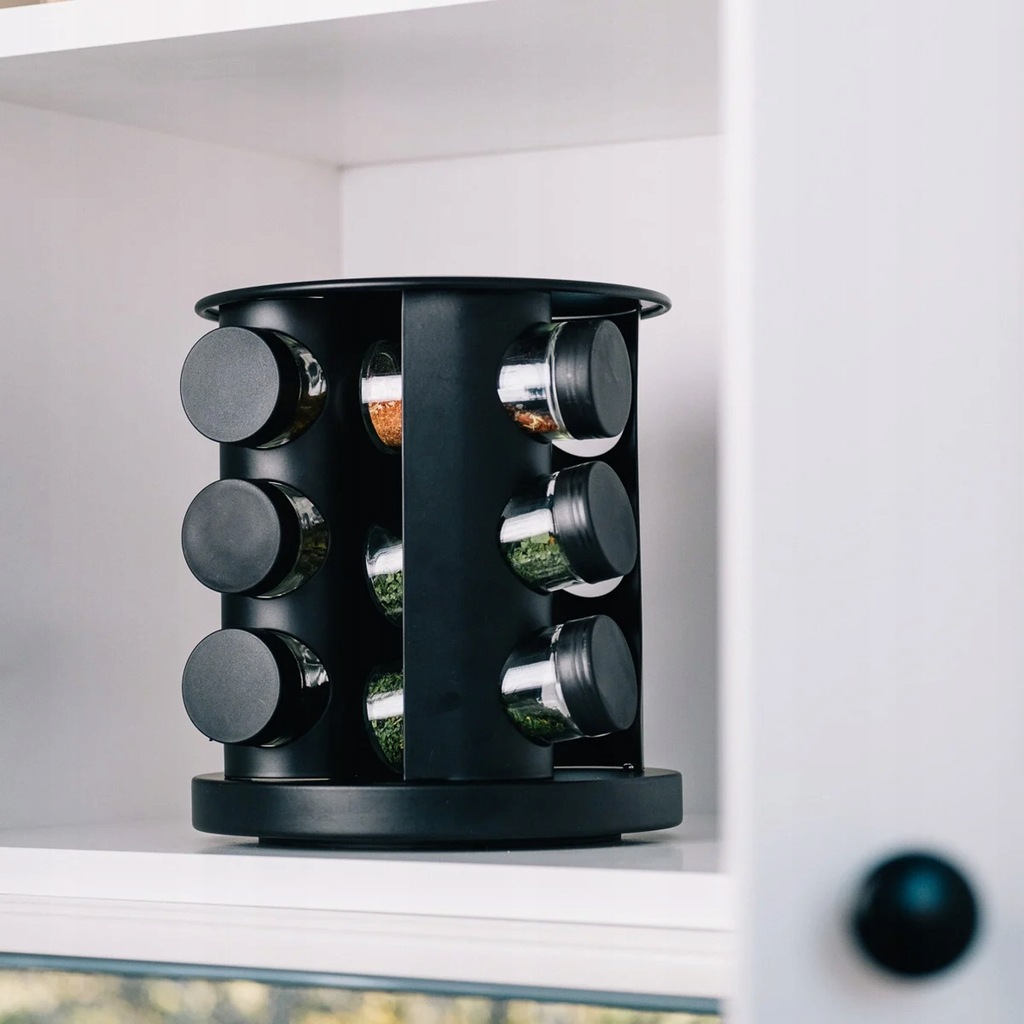 Купить ВРАЩАЮЩАЯСЯ ПОДСТАВКА ДЛЯ СПЕЦИЙ С 12 ДОМАШНИМИ БАНОЧКАМИ ...