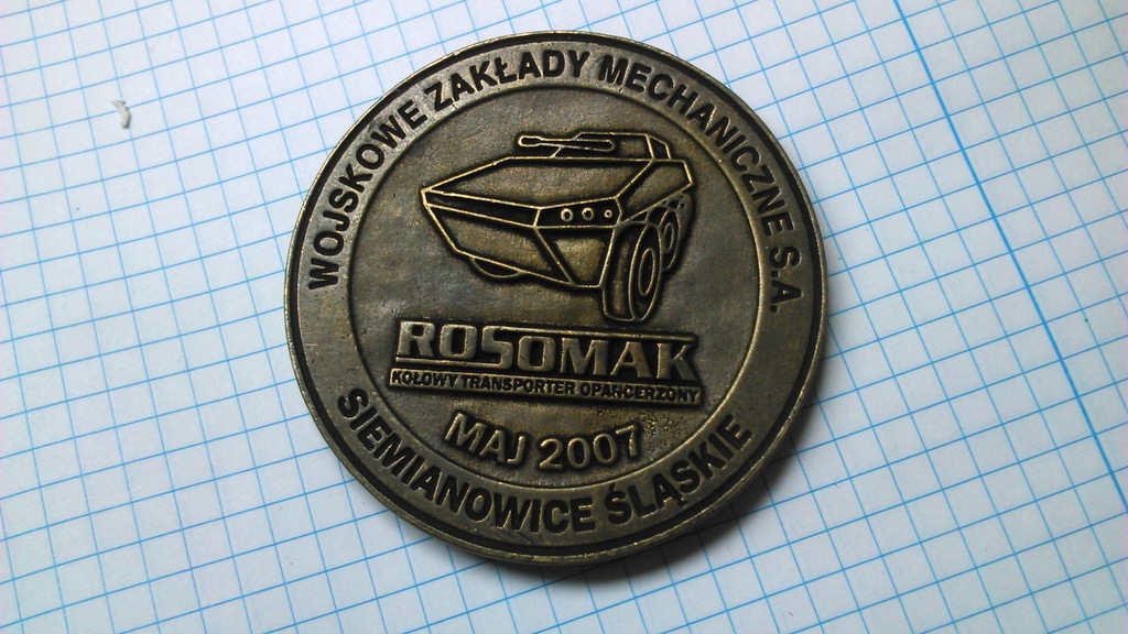 wojsko WZM Siemianowice Rosomak medal 55-lecie