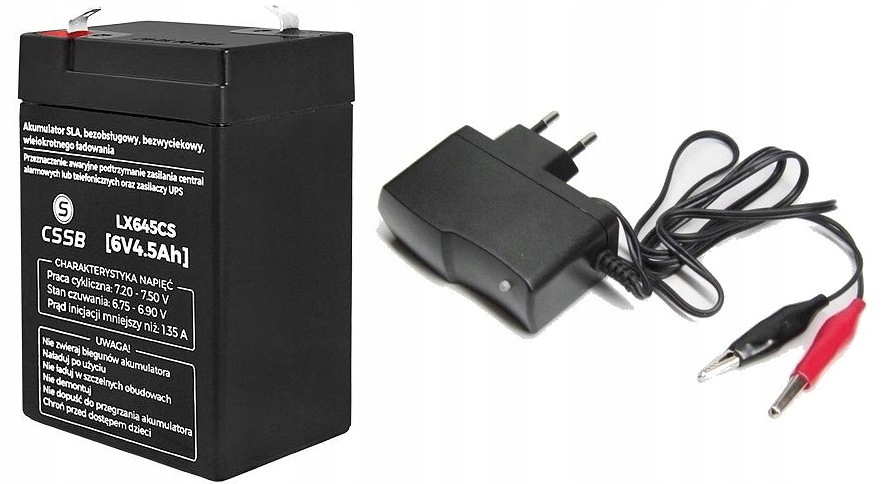 Купить AGM АККУМУЛЯТОР 6В 4,5Ач + ЗАРЯДНОЕ УСТРОЙСТВО 6В 1А: отзывы ...