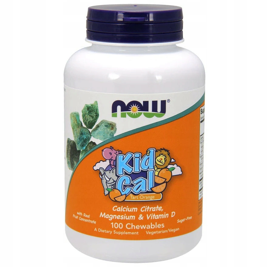 NOW Foods KID CAL 100TAB DO SSANIA WAPŃ DLA DZIECI