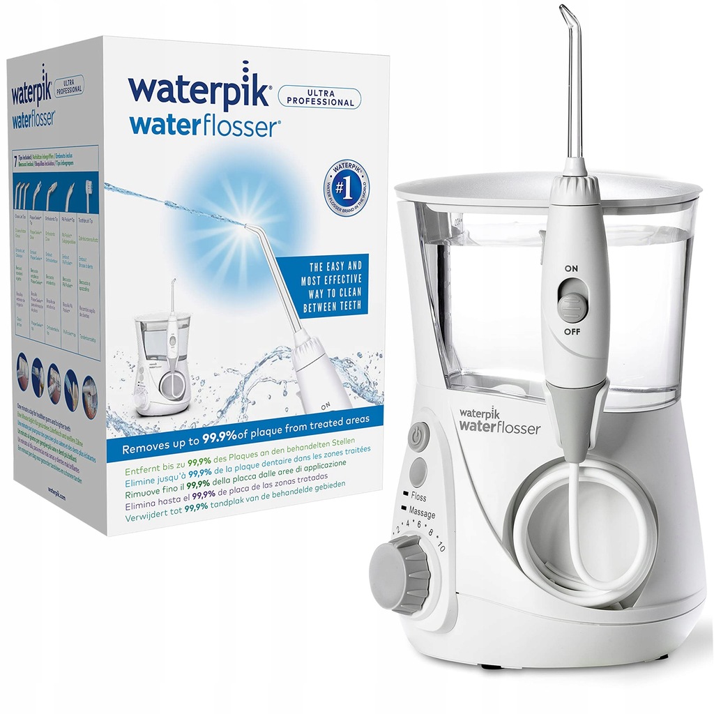 IRYGATOR DENTYSTYCZNY DO JAMY USTNEJ WATERPIK WP660 7 KOŃCÓWEK