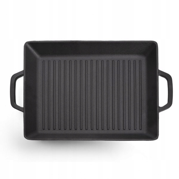 Patelnia żeliwna grillowa 32,5x26cm Fissman