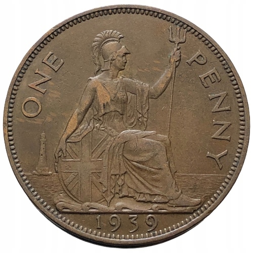 66896. Wielka Brytania, 1 pens, 1939r.