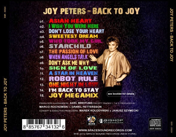 Купить Джой Питерс - Back To Joy 2012 АЛЬБОМ CD Italo: отзывы, фото, характеристики в интерне-магазине Aredi.ru