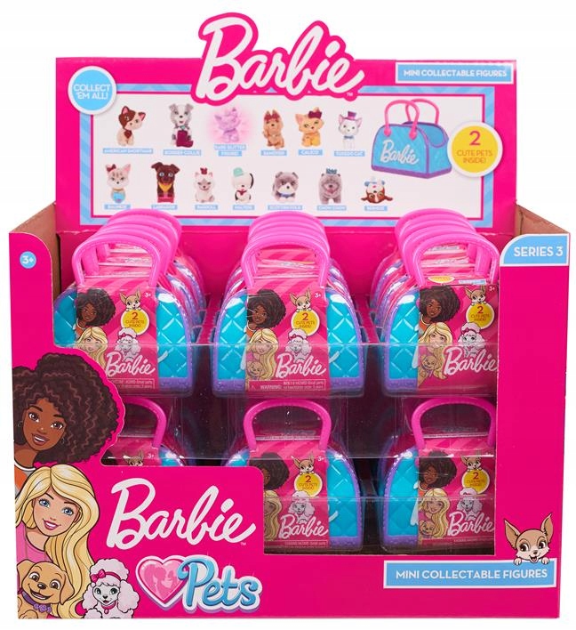 BARBIE PETS KOTEK PIESEK ZWIERZĄTKA W TOREBCE