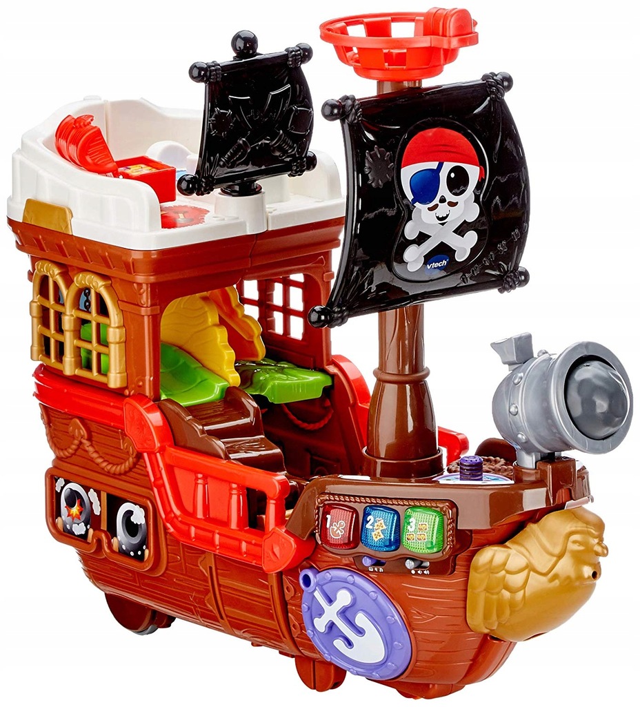 Statek piracki Vtech łódź figurki dźwięk piraci
