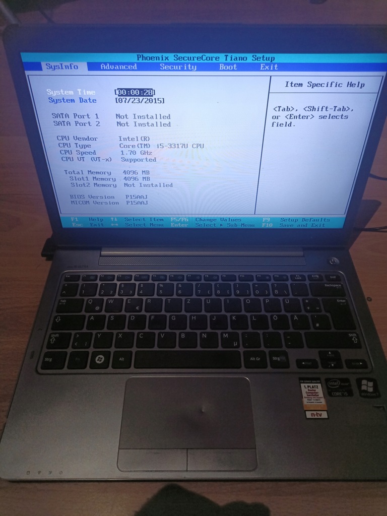 Laptop Samsung 530u 13 " Intel Core i5 4 GB / 0 GB