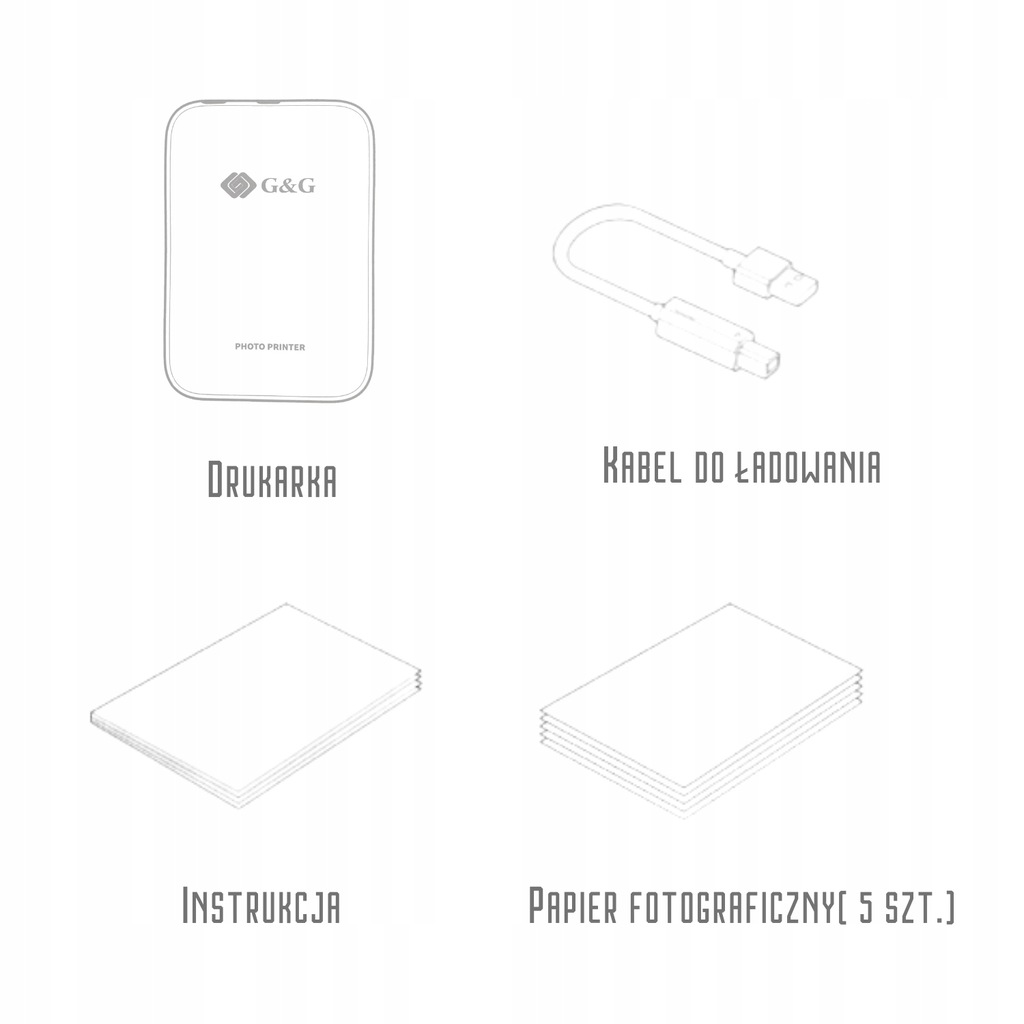 Купить Фотопринтер G&G Мини фотопринтер ZINK: отзывы, фото, характеристики в интерне-магазине Aredi.ru