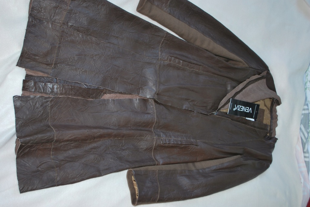 VENEZIA skórzany płaszcz skóra naturalna M 38