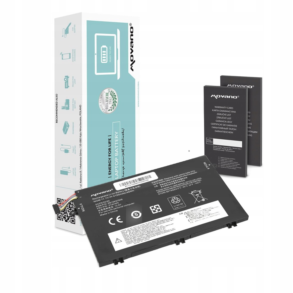 Bateria 01AV445 SB10K97606 do Lenovo ThinkPad E14 E15 E480 E580 E590