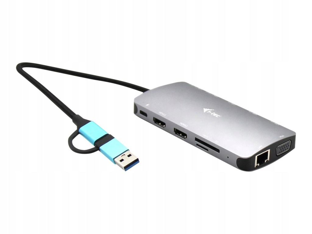 I-TEC USB-C Metal Nano Dock 3xDisplay+PD