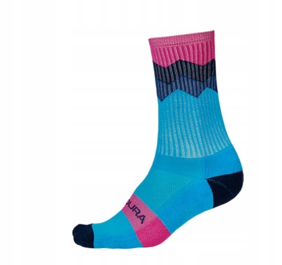 Skarpety Endura Jagged Socks Electric Blue - L/XL (43-47)