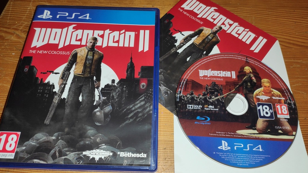 WOLFENSTEIN 2 THE NEW COLOSSUS ( PL ) - GRA NA PS4